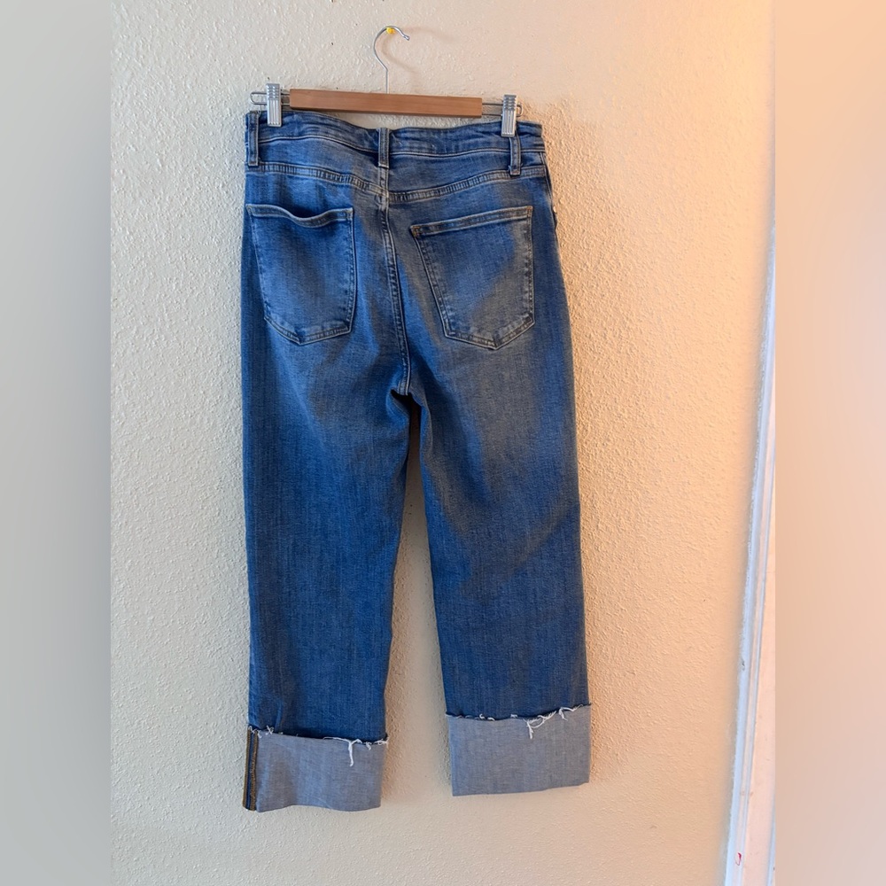 Pilcro Anthropologie The Scotie Cuffed High Rised Jeans 28 - Picture 4 of 14